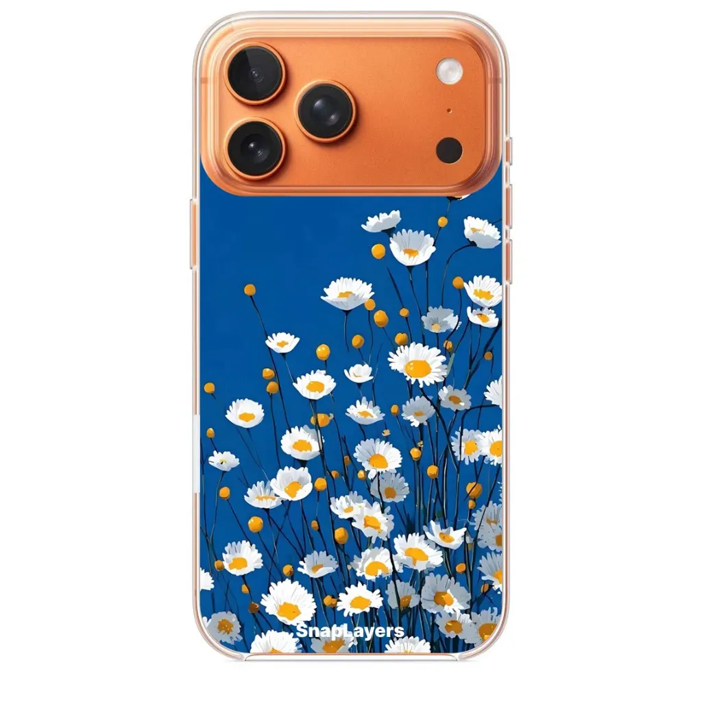 Blooming White Daisy Flower (Iphone 17 Pro Max, With Case)