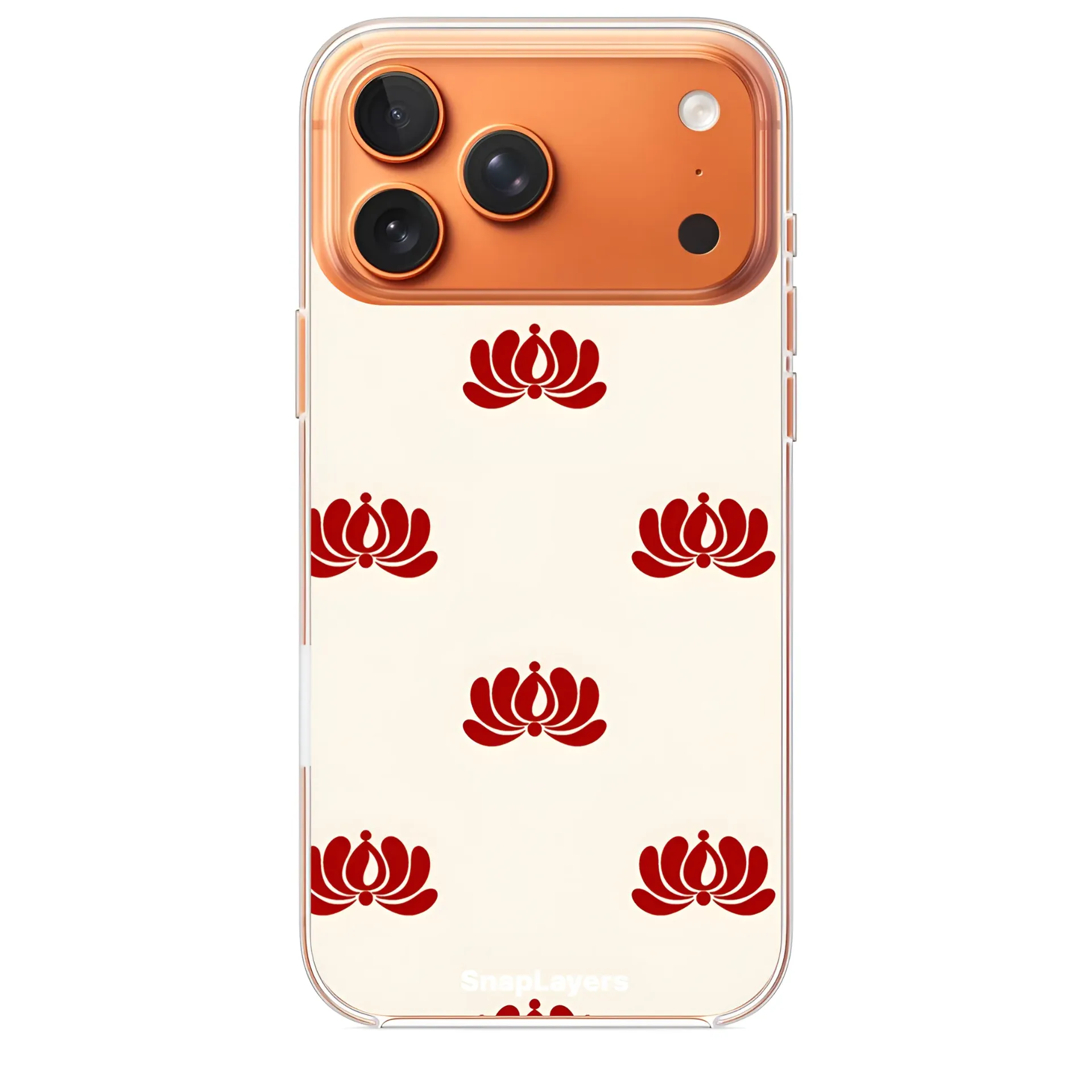 Lotus Motif (Iphone 17 Pro Max, With Case)