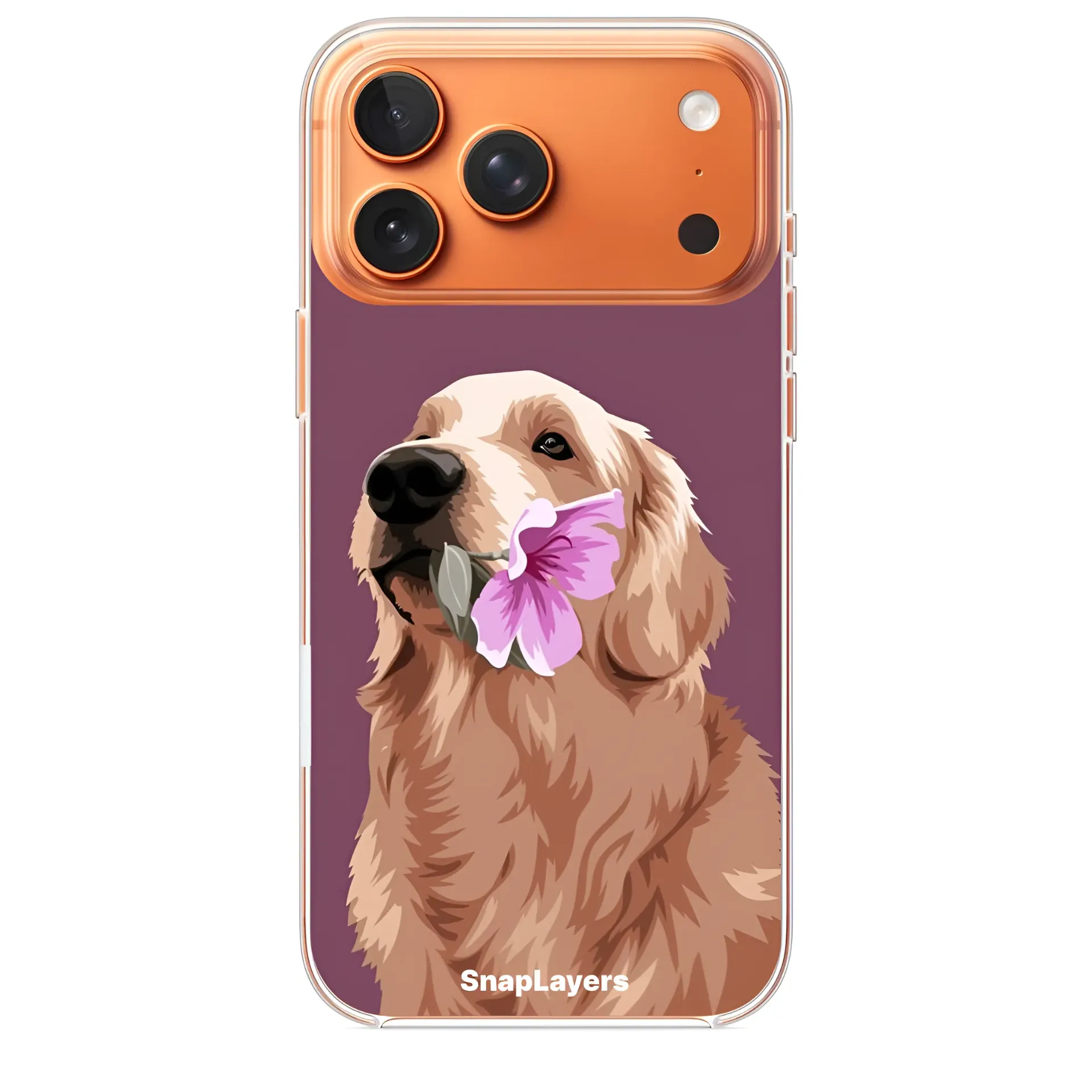 Golden Retriever (Iphone 17 Pro Max, With Case)