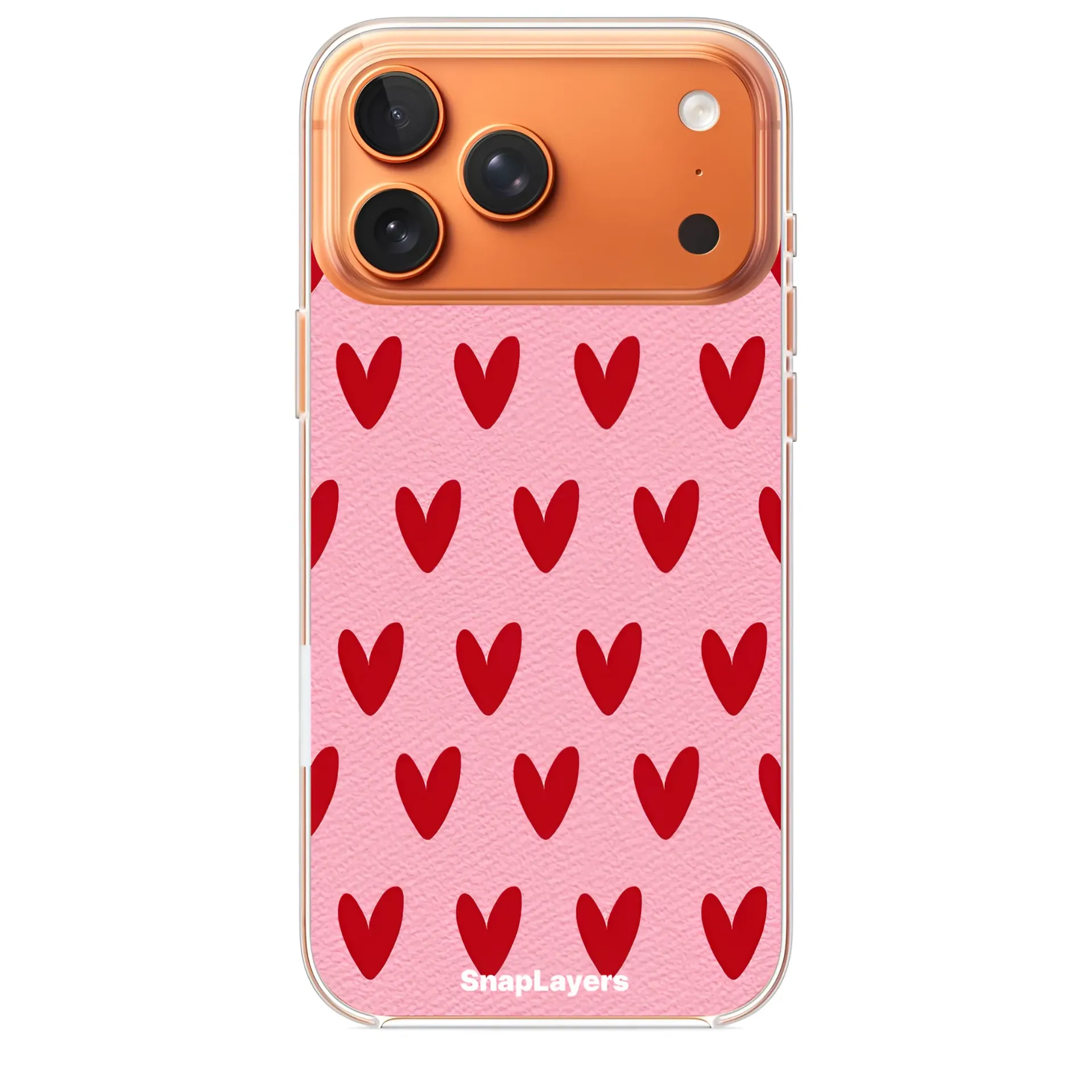 Red Heart Seamless Pattern