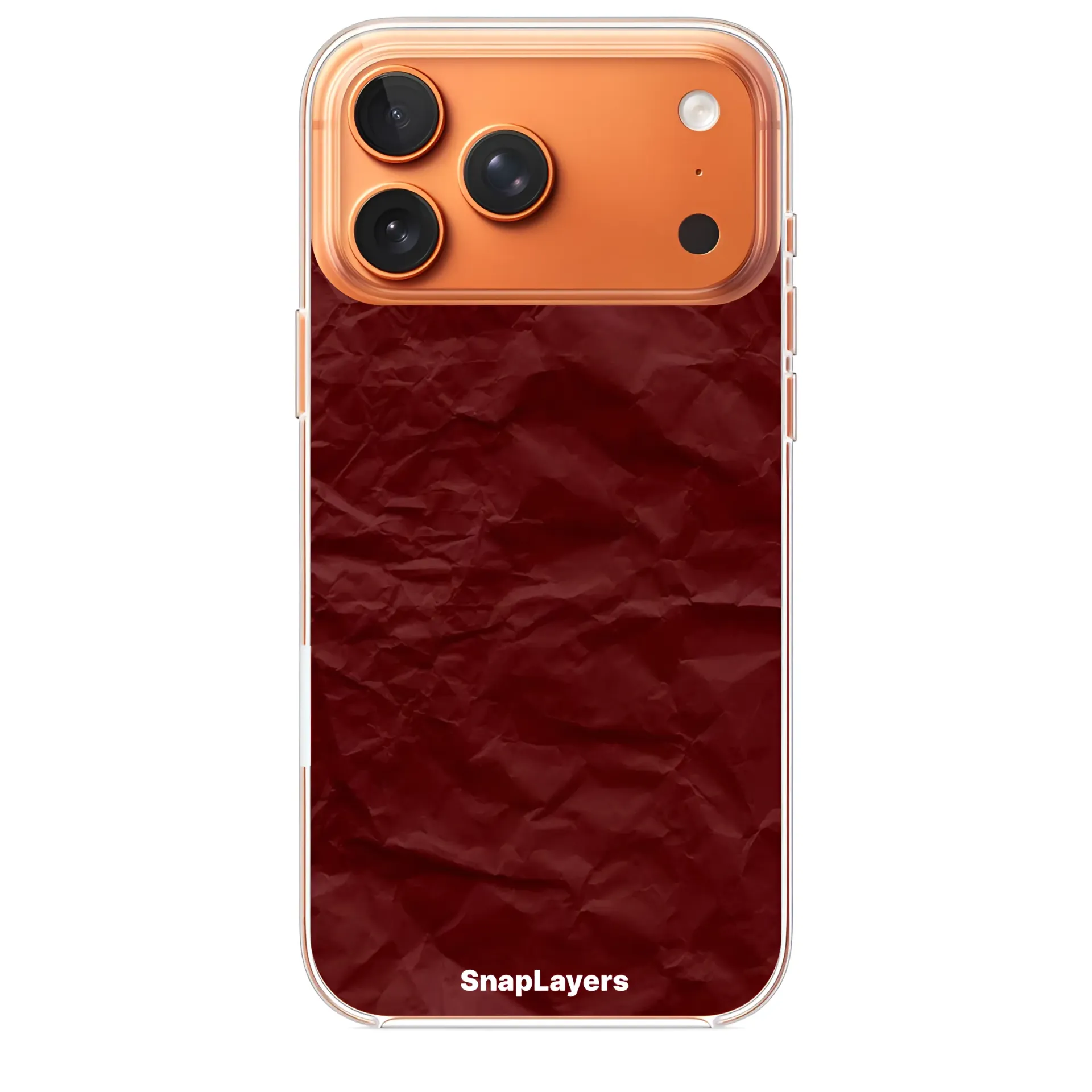 Maroon Crumpled Paper