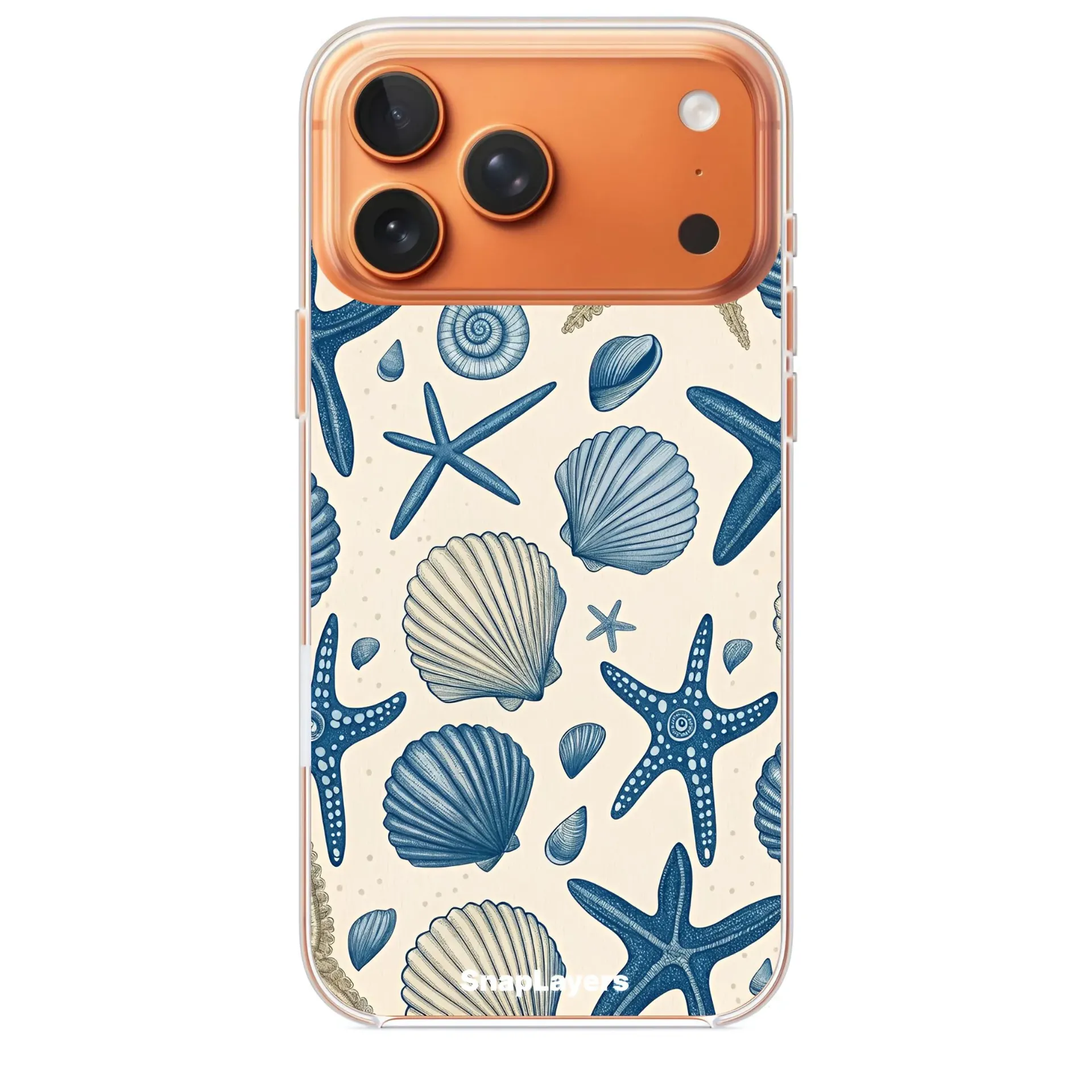 Coastal Seashell Pattern (Iphone 17 Pro Max, With Case)