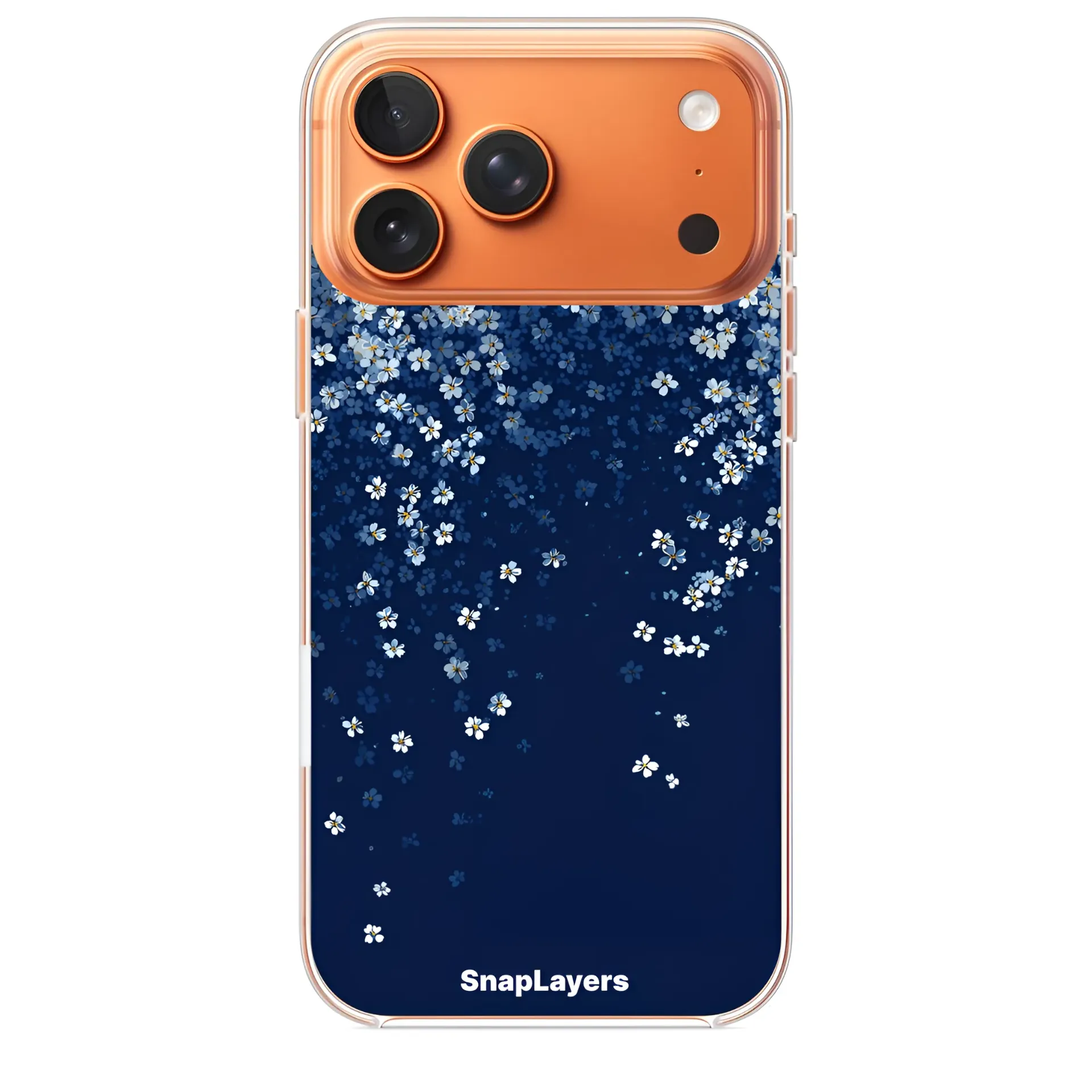 Navy Blue Cherry Blossom