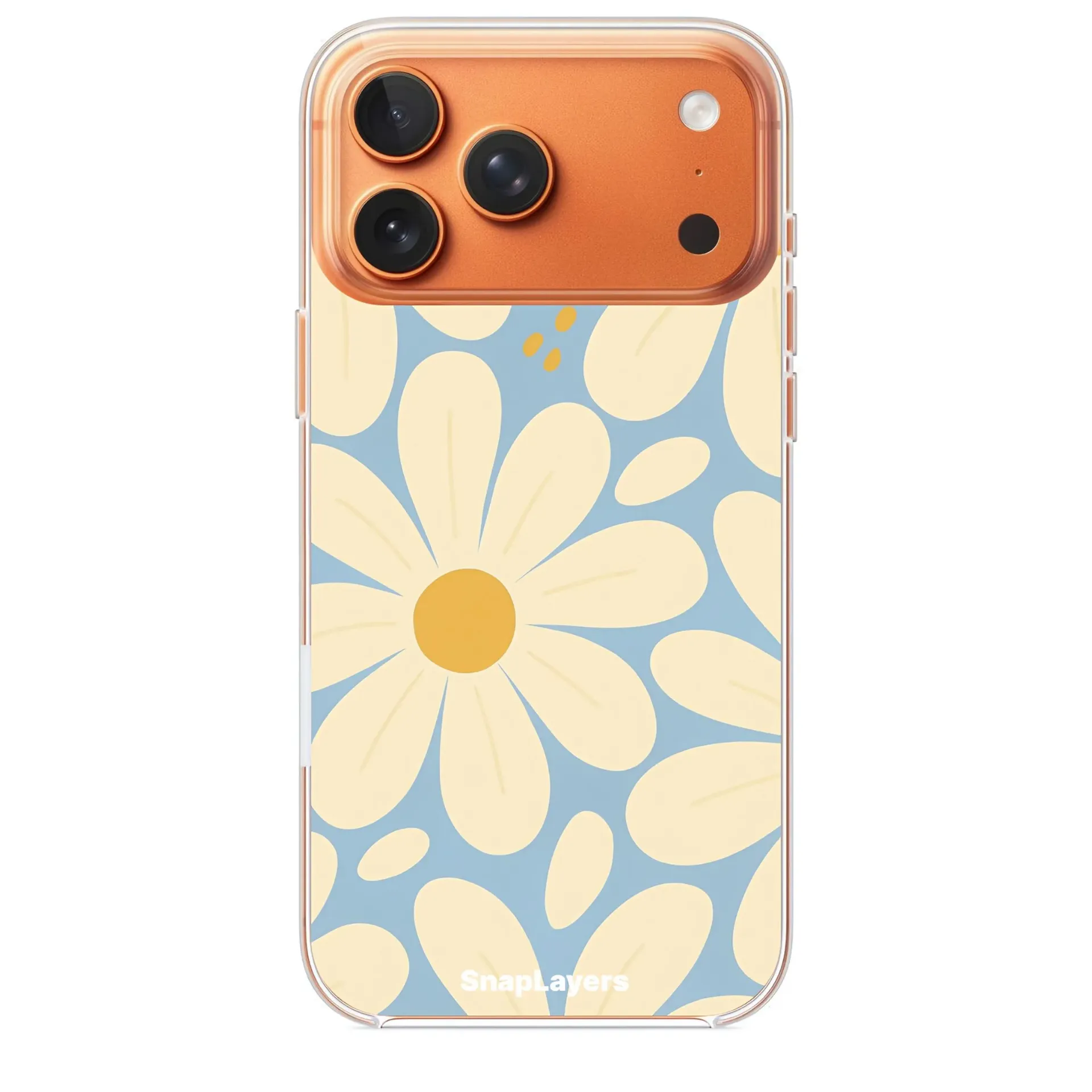 Cream Daisy Flowers (Iphone 17 Pro Max, With Case)